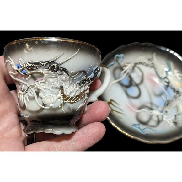 Vintage Collectible Dragonware Cup And Saucer - Picture 6 of 16